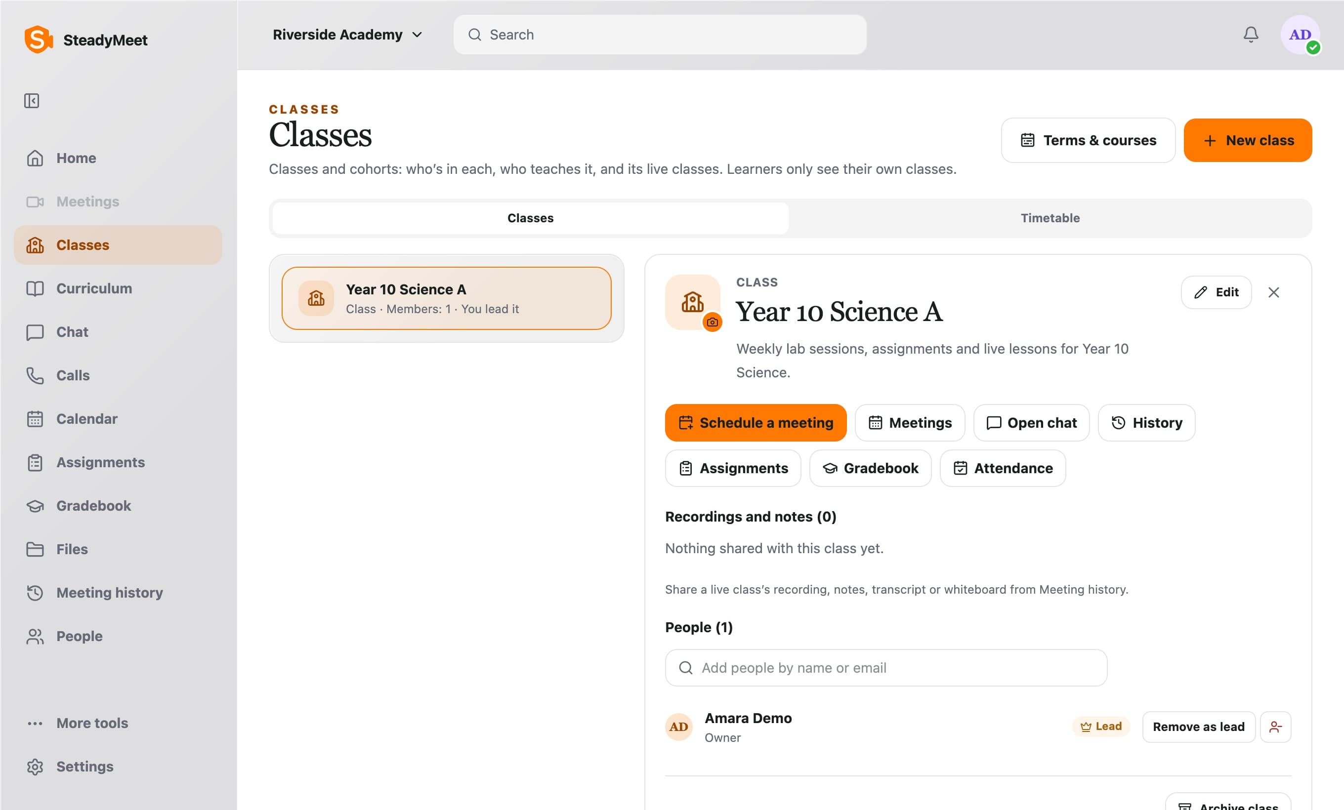 Classes